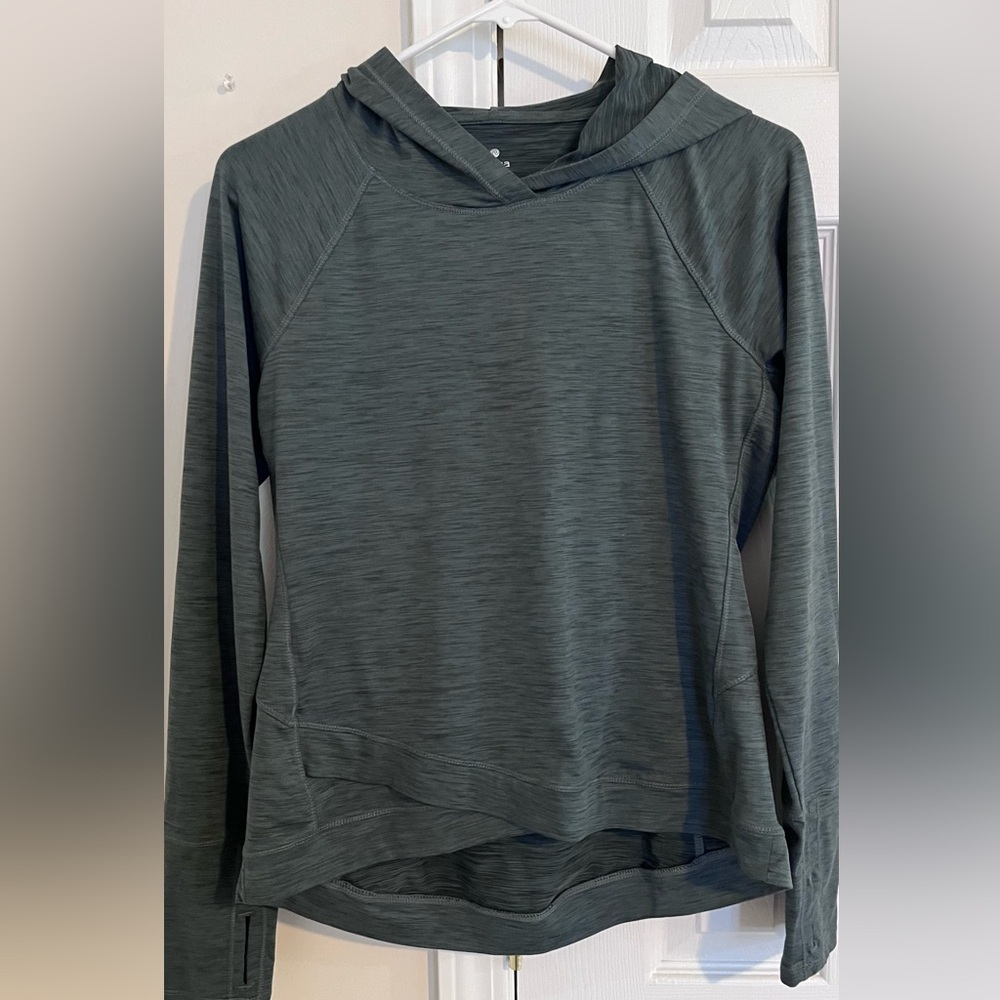 Apana Heathered Gray Performance Hoodie